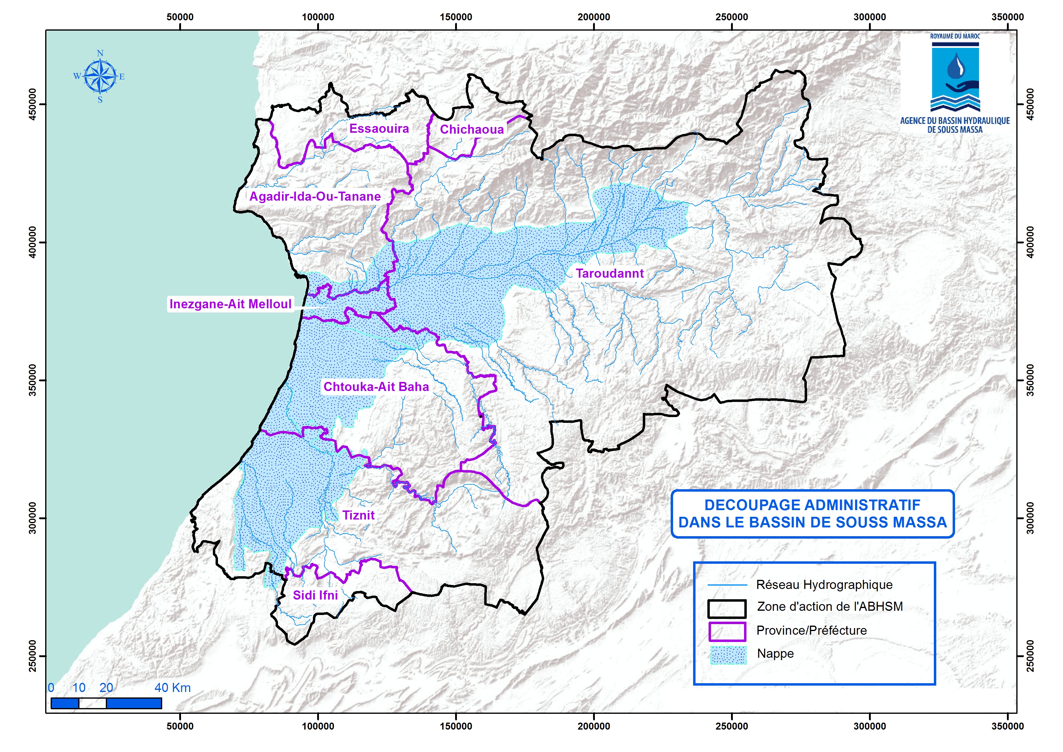 Carte - Zone d’action ABHSM